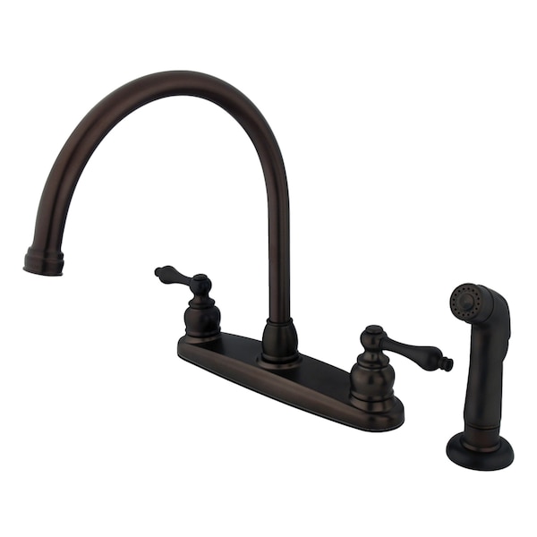 Vintage 8" Centerset Kitchen Faucet, Oil Rubbed Bronze
